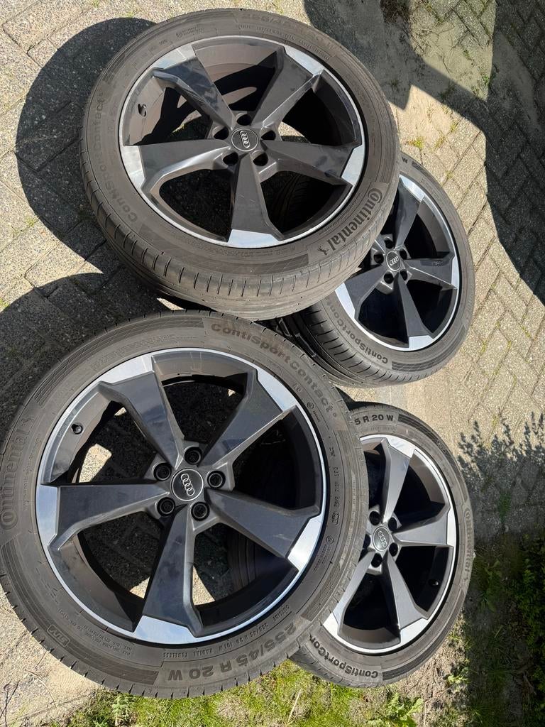 Audi 20 inch Sport Rotor velgen, Auto-onderdelen, Banden en Velgen, Ophalen, Gebruikt, 255 mm, Banden en Velgen