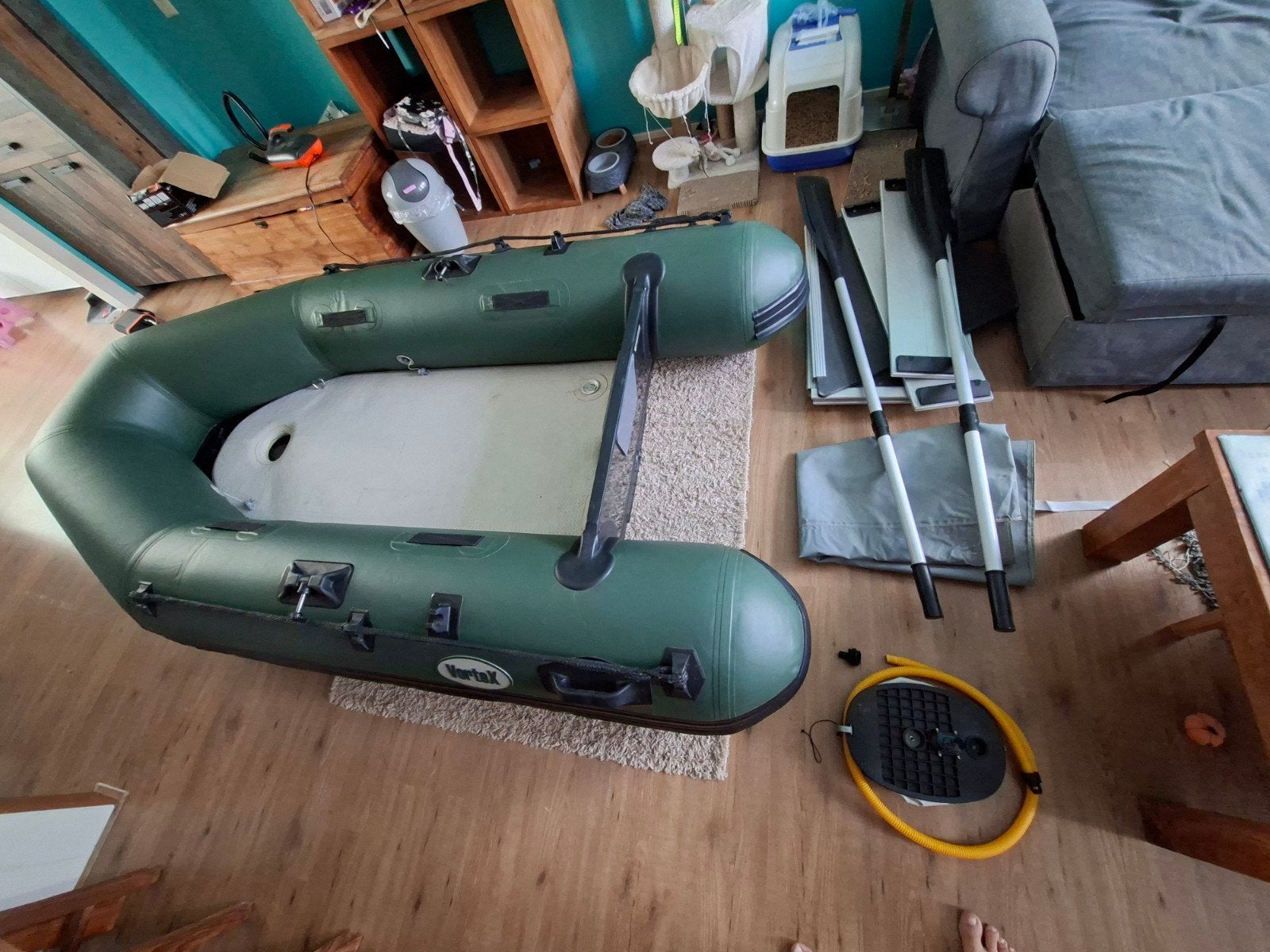 Rubberboot Vortex 270 harde vloer + airdeck, Ophalen, Zo goed als nieuw, Overige typen