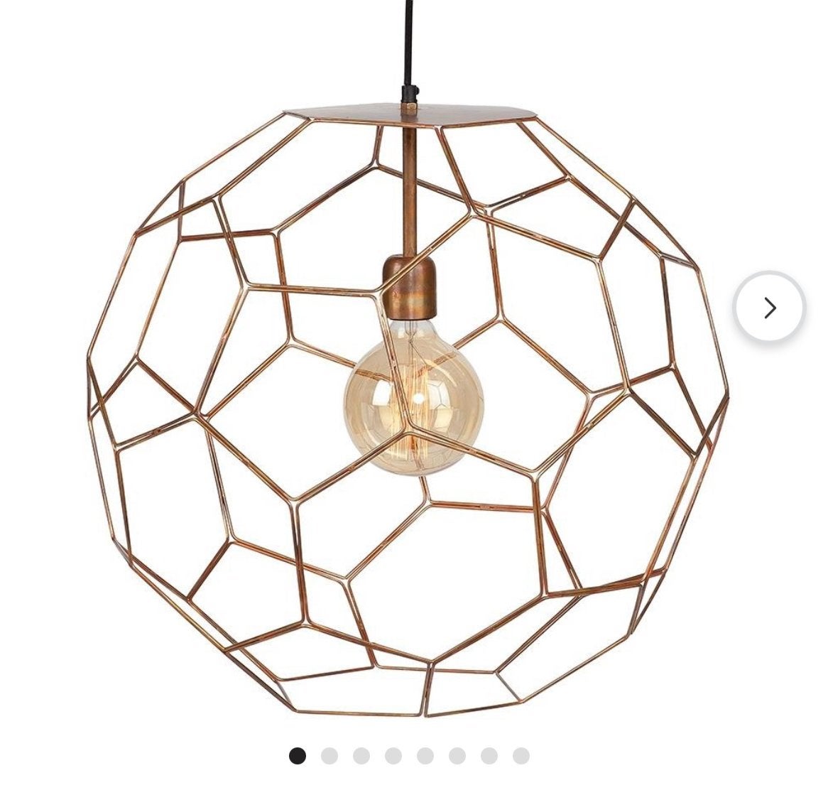 Oosterse hanglamp  ø 55 cm Marrakesh RoMi (incl. ledlamp), Ophalen, Zo goed als nieuw, Metaal
