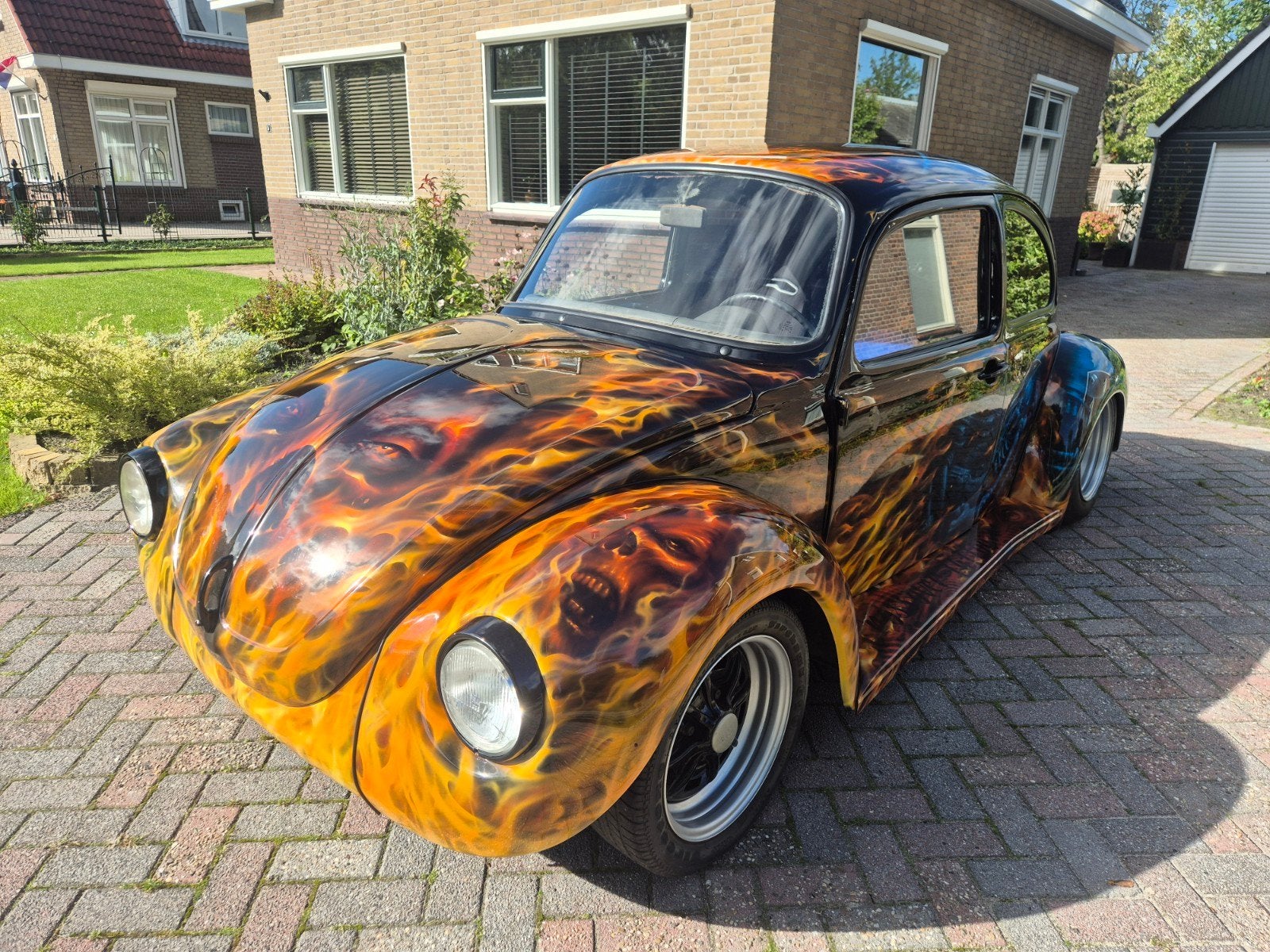 Volkswagen 1303 1.6 1973 * Custom Kever *, Auto's, Volkswagen, Zwart, Origineel Nederlands, Handgeschakeld