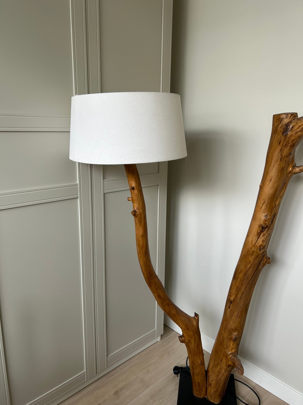 Lampenkap wit/beige diameter 40-45, Huis en Inrichting, Lampen | Vloerlampen, Ophalen, Zo goed als nieuw, Overige materialen, Minder dan 100 cm