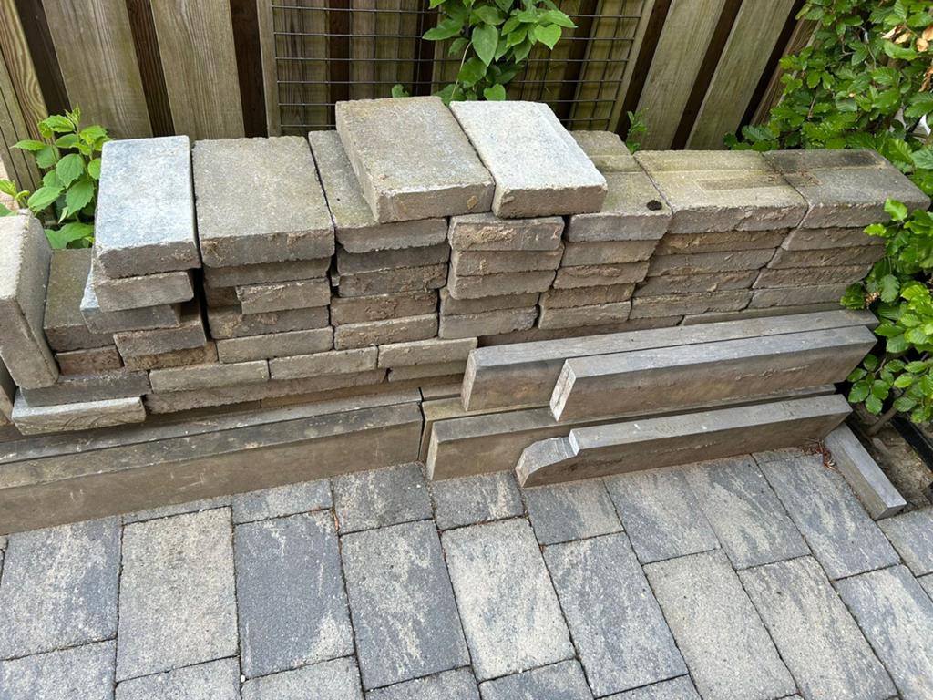 Terrastegels getrommeld 30 stuks (30 x 20 cm), Tuin en Terras, Tegels en Klinkers, Gebruikt, Ophalen of Verzenden, Minder dan 5 m²