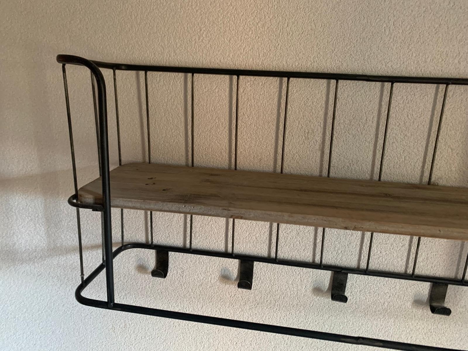 Wandrek met haken - Industrieel design, Ophalen, Gebruikt