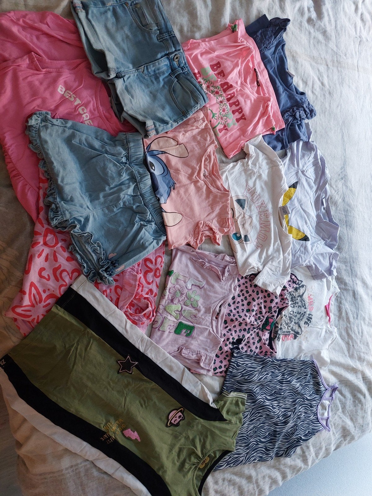 Zomerkleding meisjes maat 128/134, Ophalen of Verzenden, Gebruikt, Overige maten