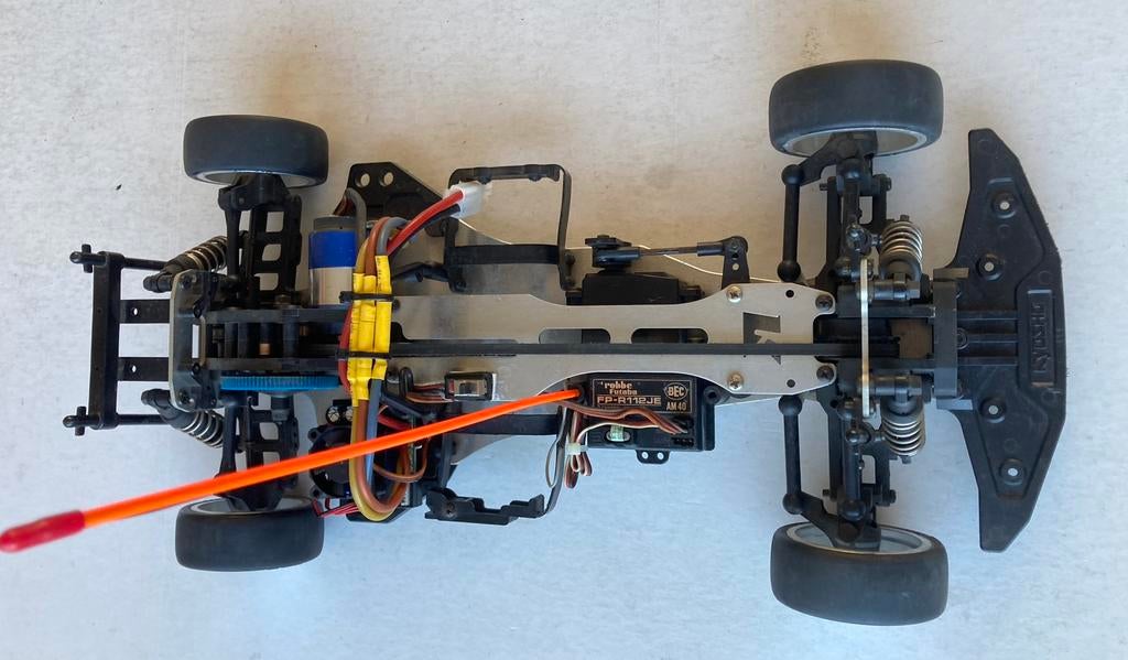 Vintage Kyosho EP SPIDER TF-2 4WD Touringcar brushless, Elektro, Gebruikt, Verzenden, Schaal 1:10