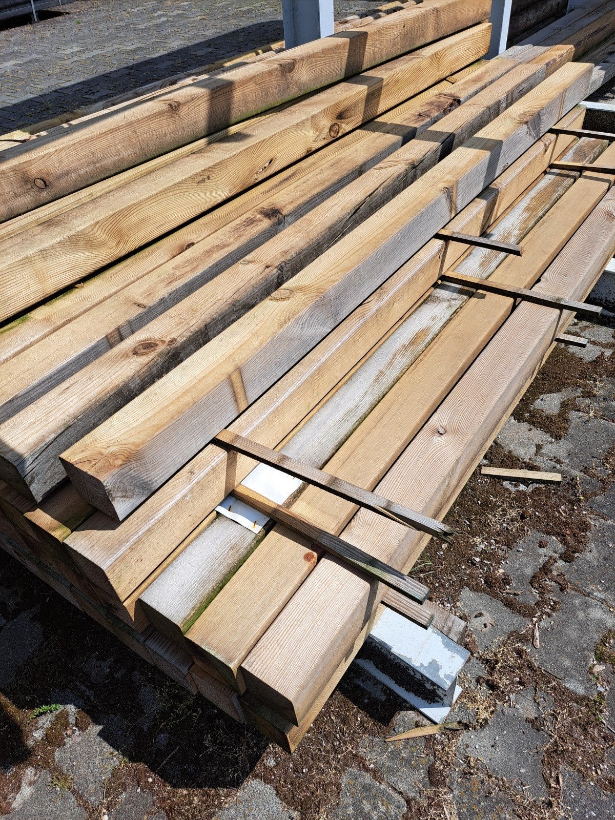 Grenen geimpregneerde palen 8.8x8.8x200cm, Ophalen, Nieuw, 180 tot 250 cm, Palen