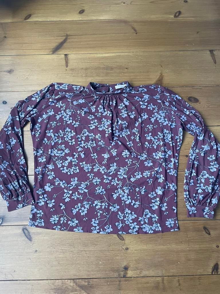 Leuke bruine travelstof top Studio Anneloes, L, Bruin, Maat 42/44 (L), Ophalen of Verzenden, Zo goed als nieuw