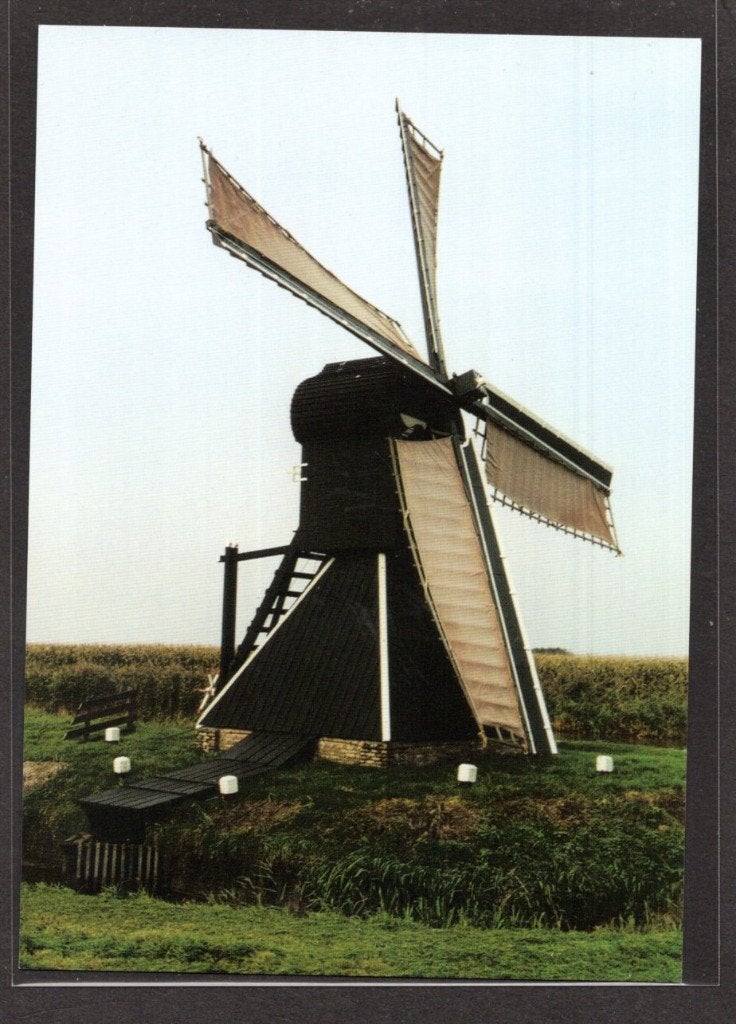 molen; Poldermolen De Klaver te Bolsward., Verzenden, 1980 tot heden, Ongelopen, Friesland