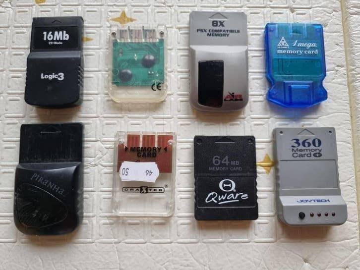 Memory Cards PSX/PS2 | 12.50 voor alles, Spelcomputers en Games, Avontuur en Actie, 1 speler, Ophalen of Verzenden, Zo goed als nieuw
