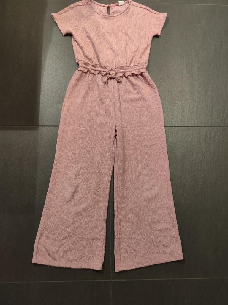 Leuke linnen roze jumpsuit met knoopjes achter, Ophalen, Gedragen, Maat 34 (XS) of kleiner, Roze