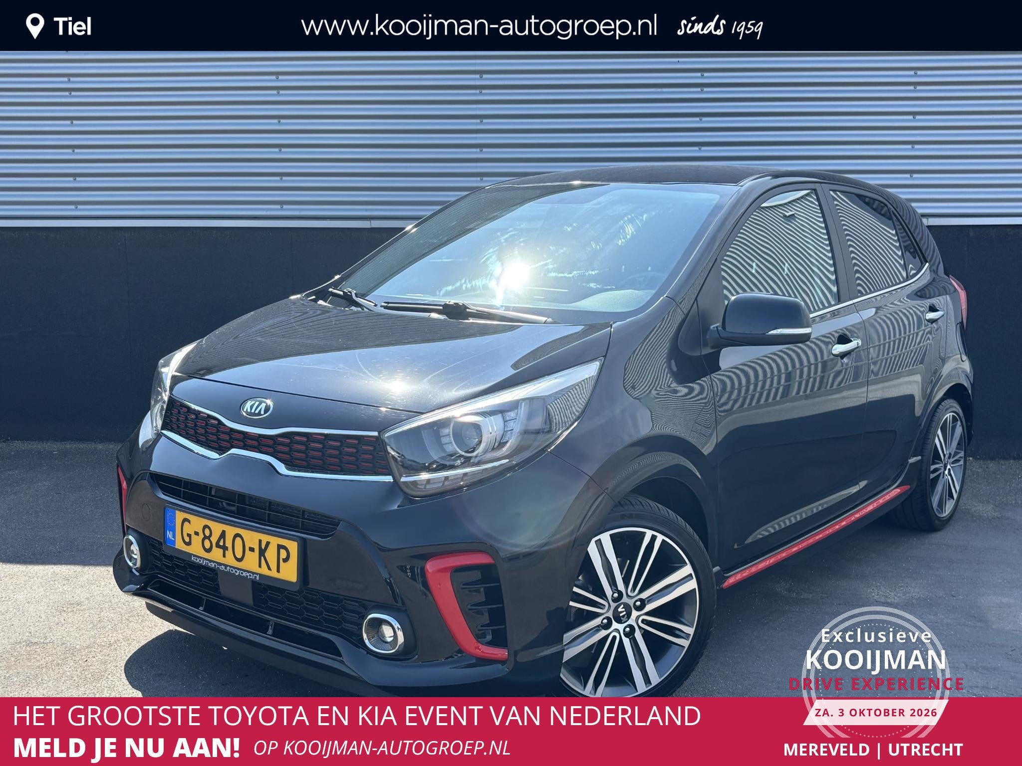 Kia Picanto 1.0 T-GDI GT-Line RMC-Trekhaak, 1e eign. 100PK!, Voorwielaandrijving, 101 pk, Gebruikt, Euro 6