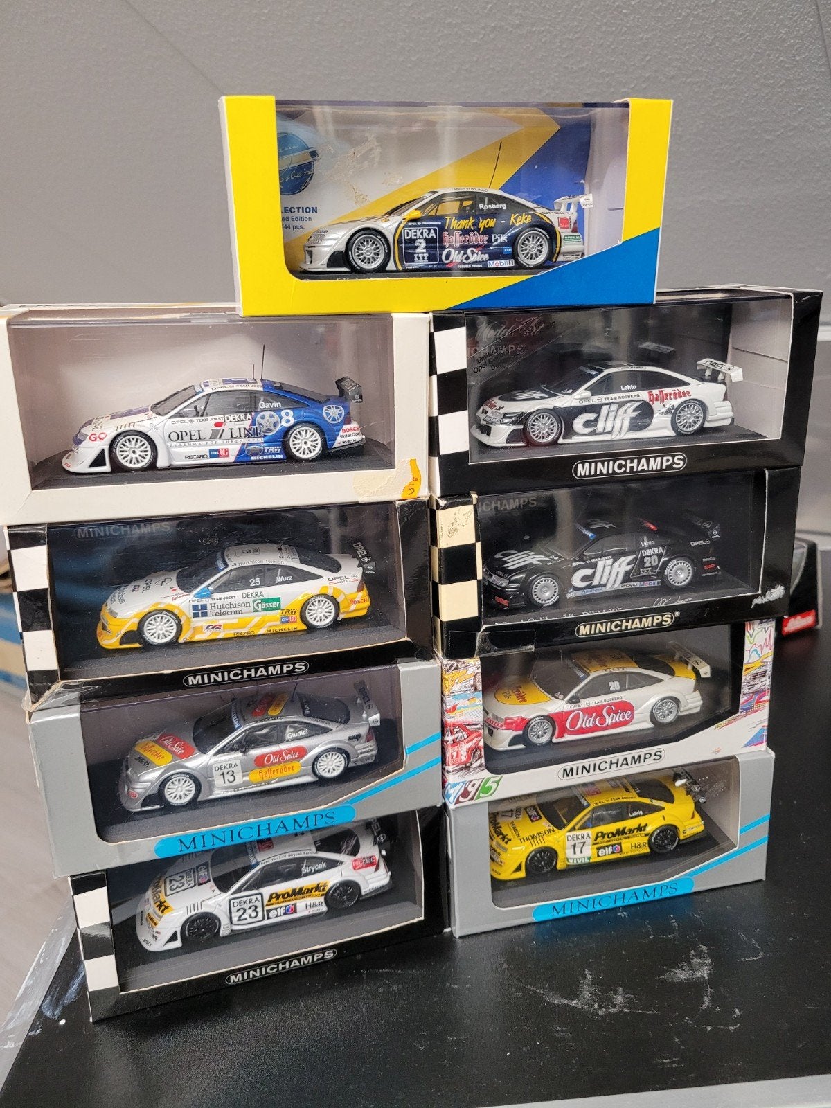 opel calibra dtm minichamps 1:43, Ophalen of Verzenden, Zo goed als nieuw, Auto, MiniChamps