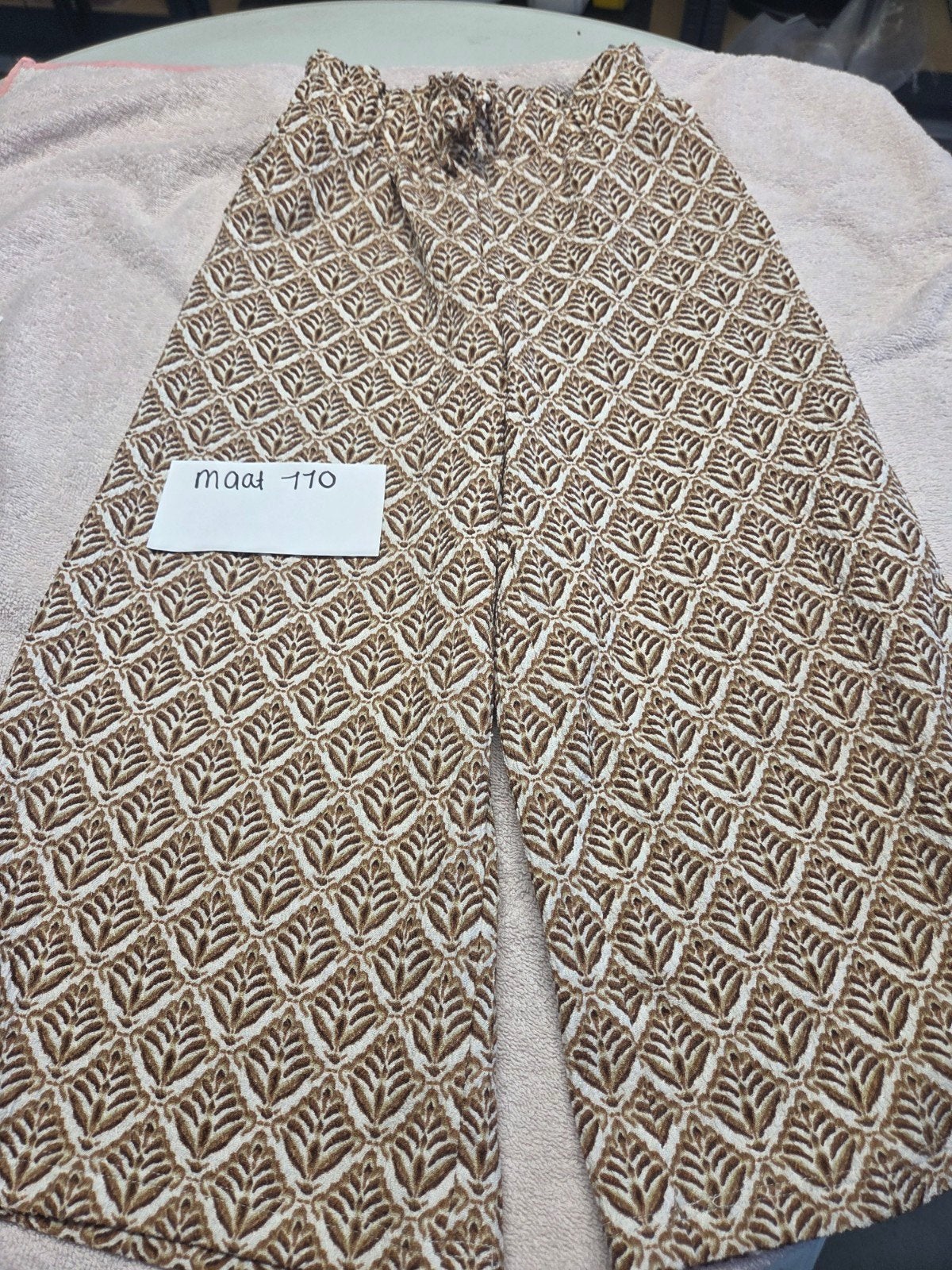 Leuke broek met patroon, maat 110, Broek, Gebruikt, Jongen of Meisje, Ophalen of Verzenden