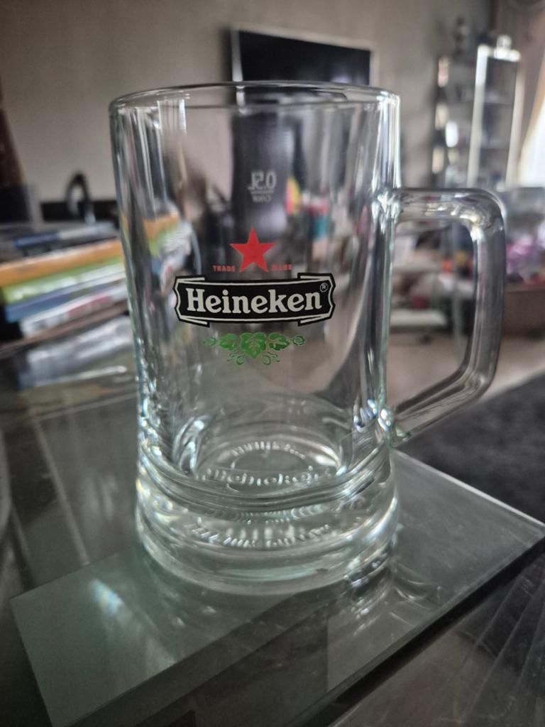 Heineken Bierpul 0.5L - Crisal Glas, Ophalen, Nieuw, Overige merken, Glas