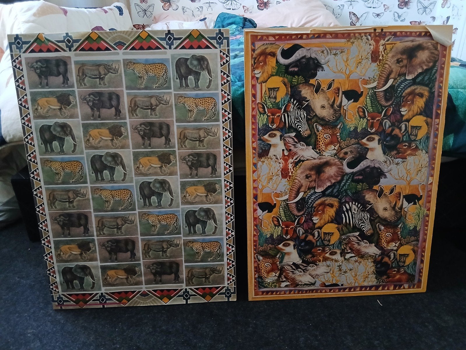 Twee posters met ophangbevestiging - 45x70cm, Ophalen, A1 t/m A3, Dier of Natuur, Rechthoekig Staand