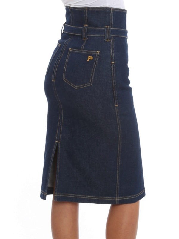 Philosophy di Lorenzo Serafini denim rok nieuw €300 XS 51960, Blauw, Philosophy di Lorenzo Serafini, Onbekend, Ophalen of Verzenden
