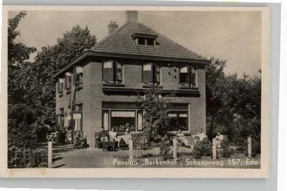 Ede Pension Berkenhof Schaapsweg 157 st 1949 Foto Frigerio, Verzenden, 1940 tot 1960, Gelopen, Gelderland