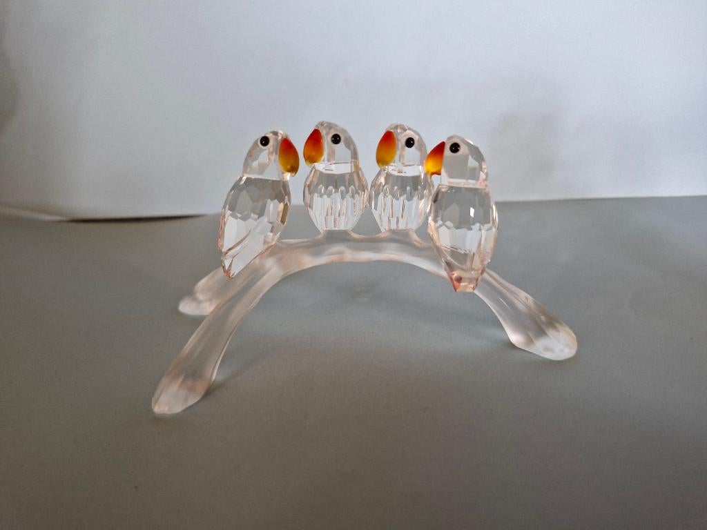 Swarovski dwergpapegaaien, Verzamelen, Swarovski, Ophalen of Verzenden, Zo goed als nieuw, Figuurtje