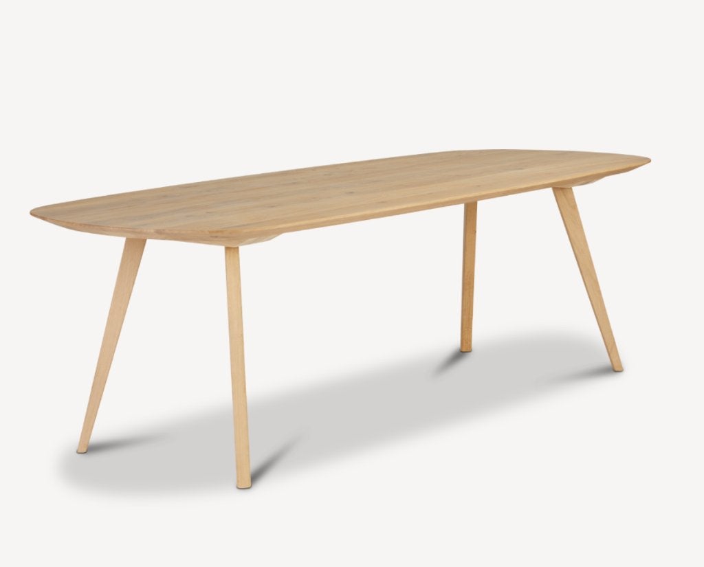 DYYK - Eiken houten Eettafel Vita 200 x 90 cm, Huis en Inrichting, Tafels | Eettafels, Ophalen, Eikenhout, Scandinavisch, 50 tot 100 cm