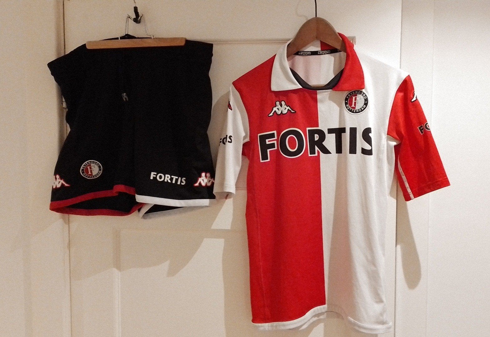 Feyenoord Thuisshirt & Broekje 2005-2006 Jeugd YXXXL (XS/S), Ophalen of Verzenden, Maat 46 (S) of kleiner, Rood, Feyenoord