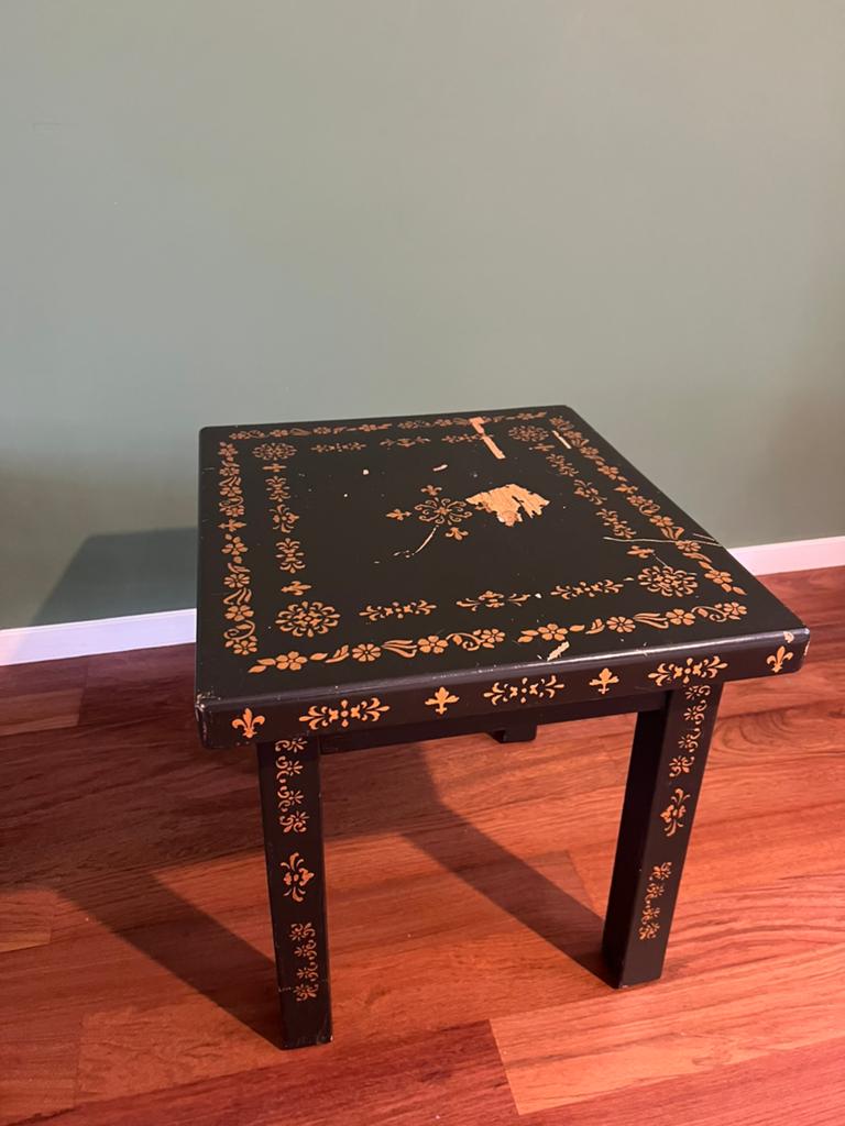 Robuust vintage bijzettafel, Antiek en Kunst, Ophalen