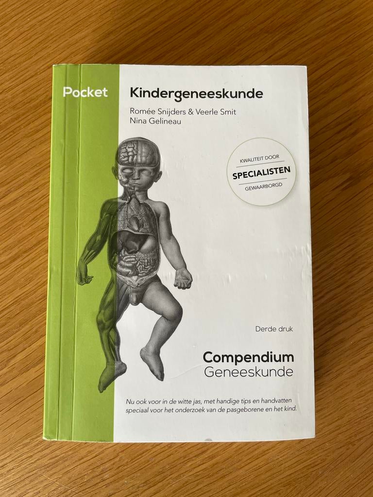 Pocket Kindergeneeskunde, Boeken, Studieboeken en Cursussen, Ophalen of Verzenden, Beta, Zo goed als nieuw, WO