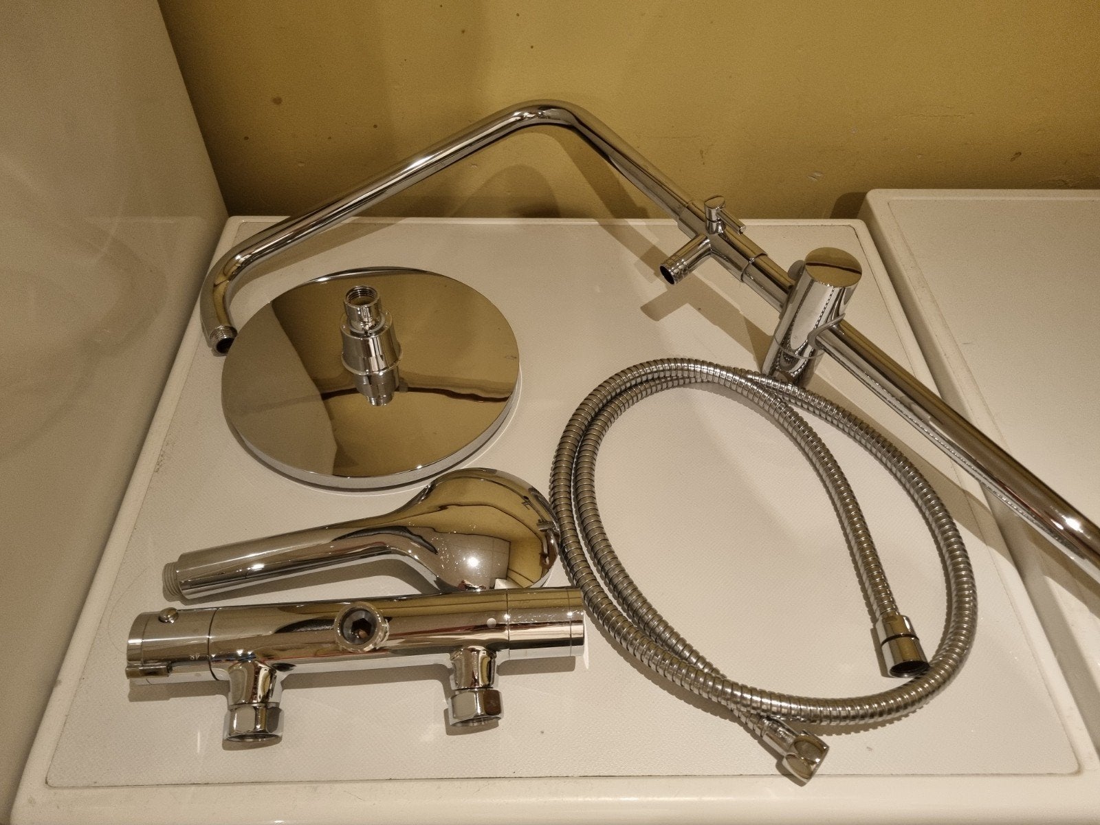 Atlantic Asher regendoucheset, Doe-het-zelf en Verbouw, Sanitair, Ophalen of Verzenden, Zo goed als nieuw, Chroom, Douche
