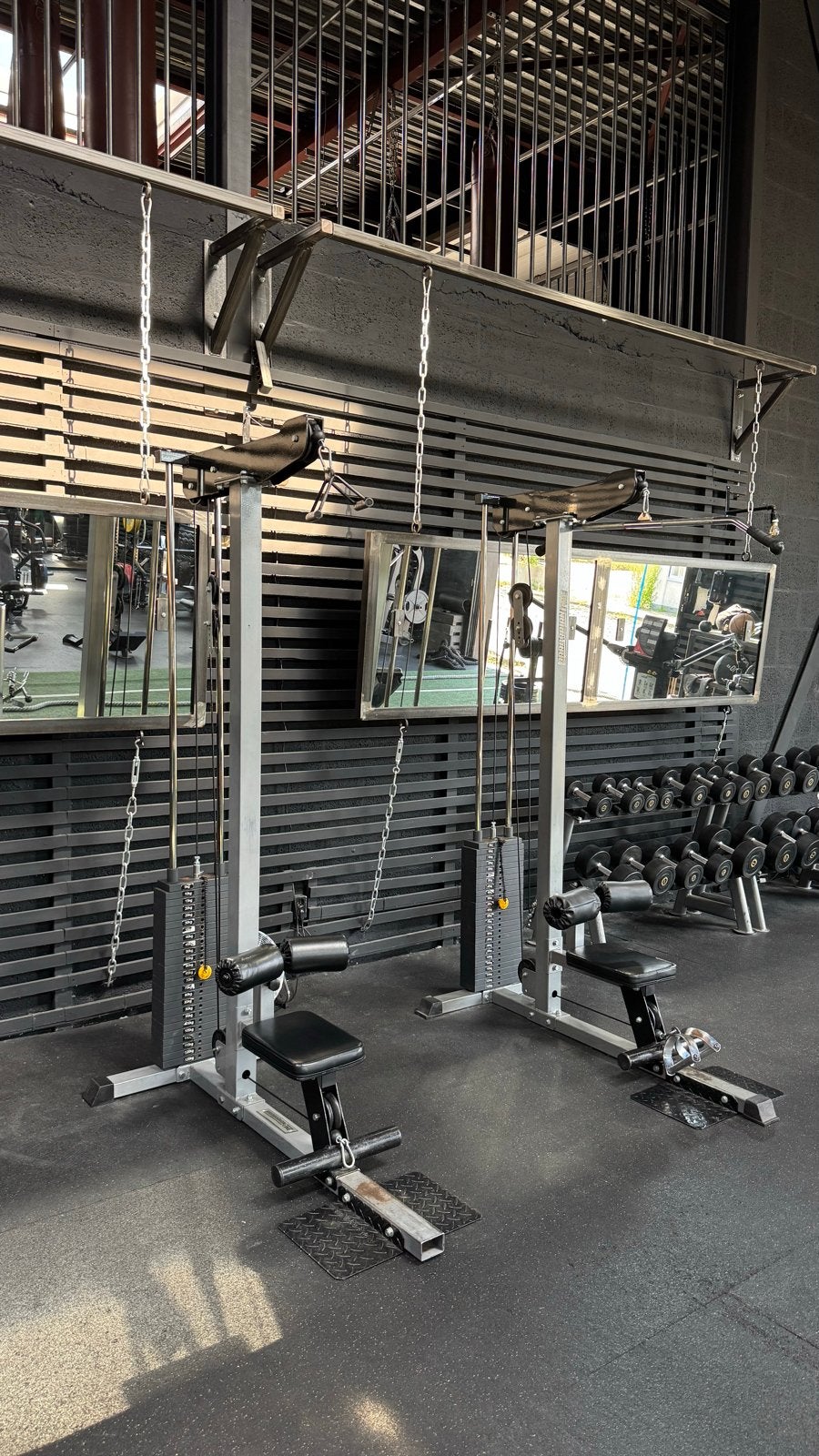 2x Barbarian Line Lat Pulldown / Seated Row Machine, Ophalen, Gebruikt, Rug, Overige typen