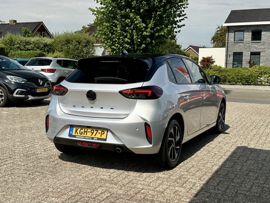 Opel Corsa 1.2 Turbo Hybrid GS Adaptive-cruise Camera Stoelv, 101 pk, Gebruikt, Euro 6, Leder en Stof