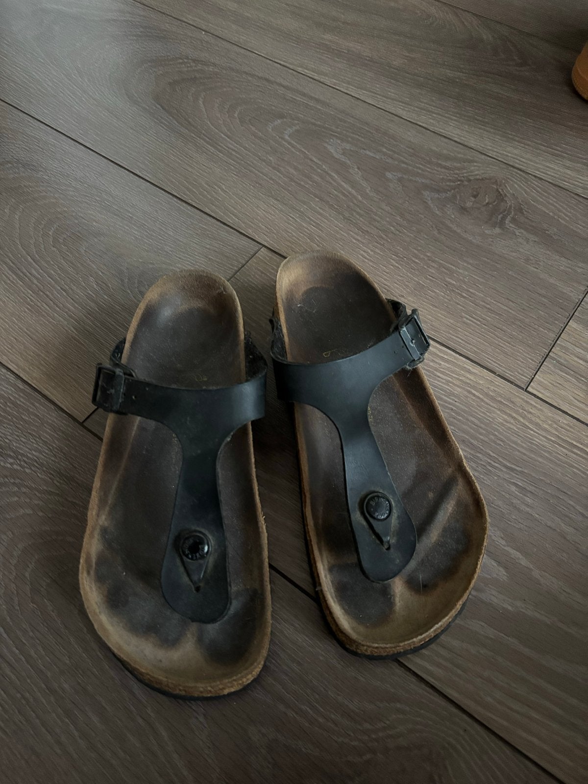Birkenstock slippers - Maat 38, Ophalen of Verzenden, Gedragen, Zwart, Slippers