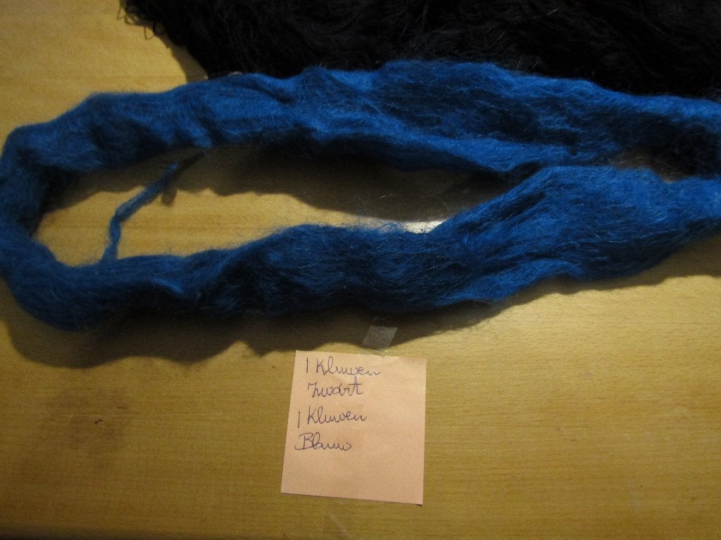 1 Kluwen Zwart +1 Kluwen Blauw /Groen.Nieuw., Ophalen, Nieuw, Haken, Wol of Garen