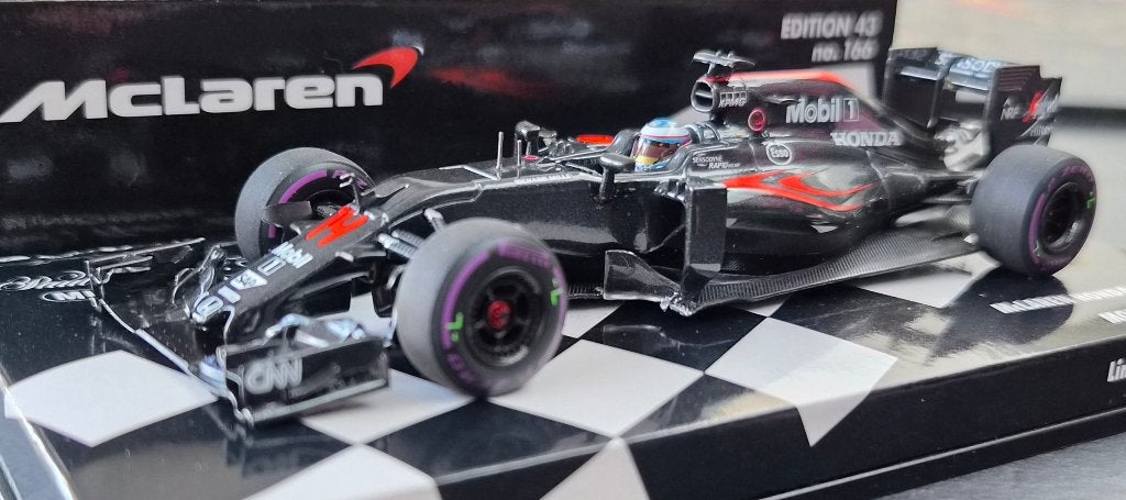 Minichamps McLaren Honda MP4-31 2016 Fernando Alonso 1:43, Ophalen of Verzenden, Nieuw, Auto, MiniChamps