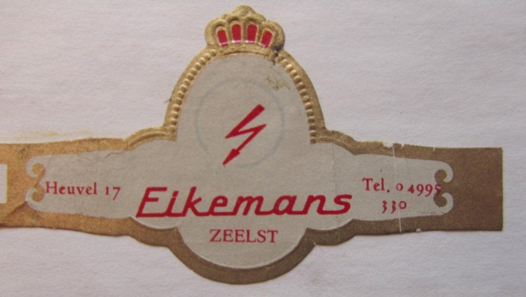 sigarenbandje  ZEELST  - EIKEMANS, Ophalen of Verzenden, Gebruikt, Sigarenbandjes
