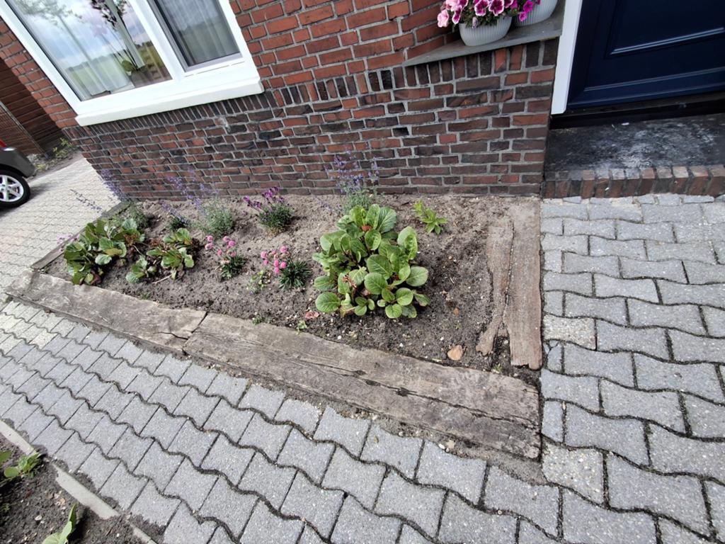 GRATIS Houten bielzen, Tuin en Terras, Ophalen, Gebruikt, Hout, Biels