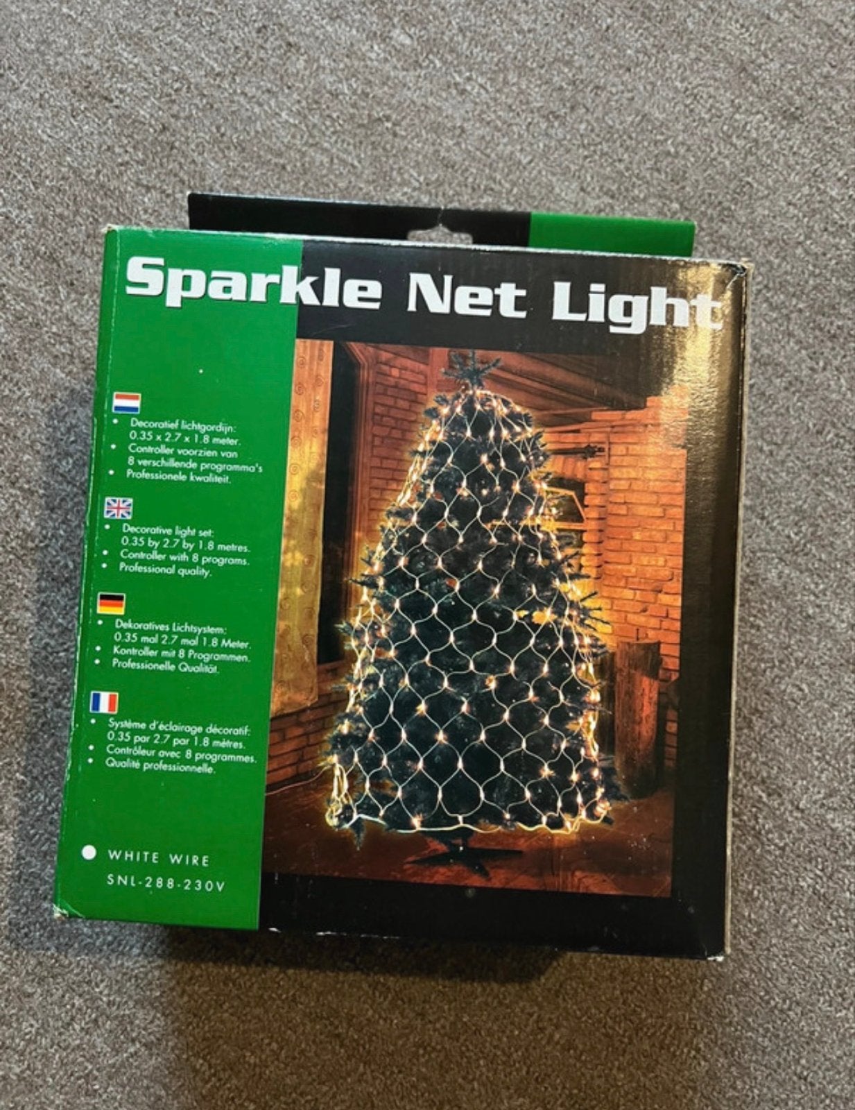 Sparkle Net Light - Decoratief Lichtgordijn 288 Lampjes, Ophalen of Verzenden, Gebruikt, Wit, Kunststof