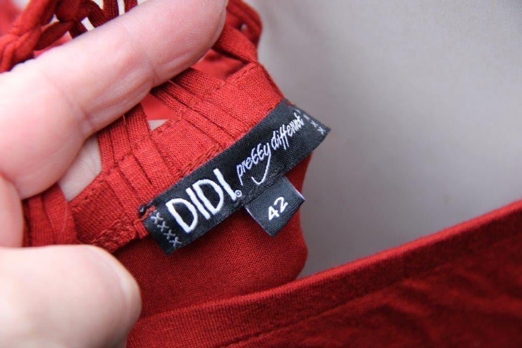 Jurk roestrood Didi mt 42 Maxi Vaste prijs, Bruin, Verzenden, Maat 42/44 (L), Didi