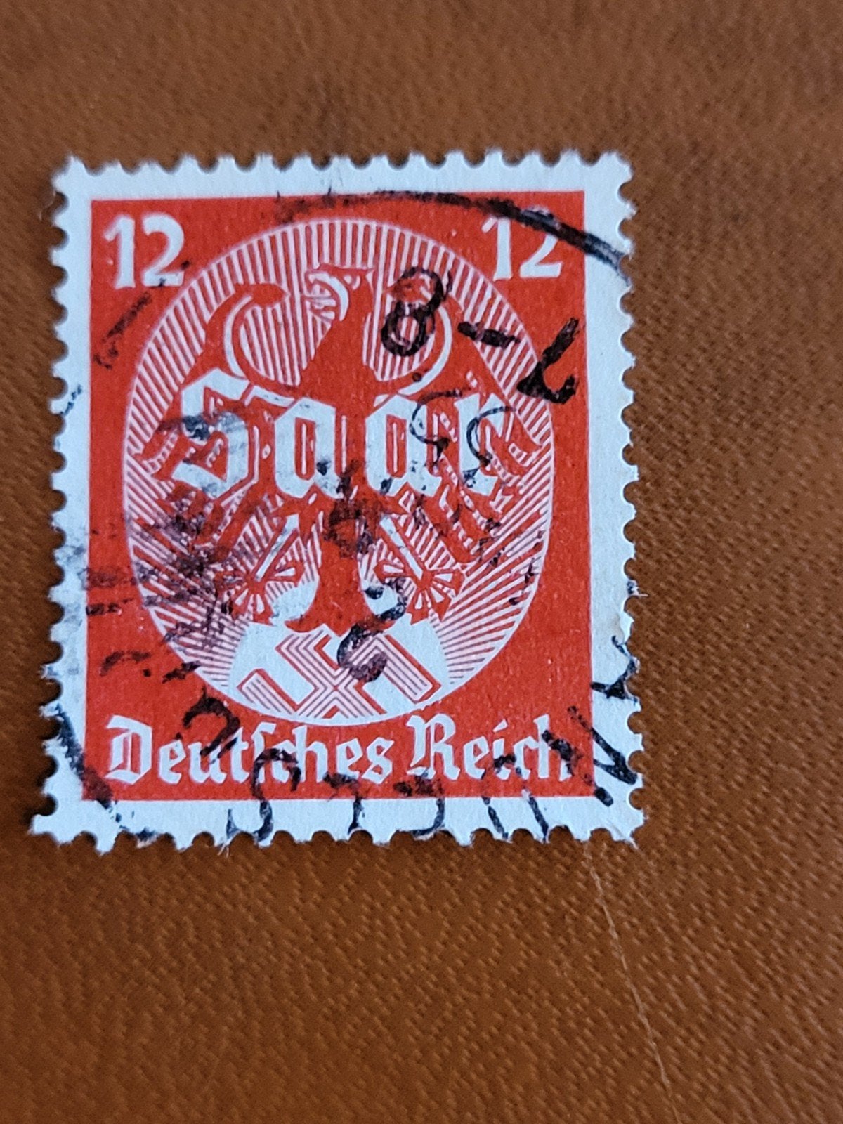 Duitsland 12 Pfennig postzegel, gestempeld, Ophalen of Verzenden, Duitse Keizerrijk, Gestempeld