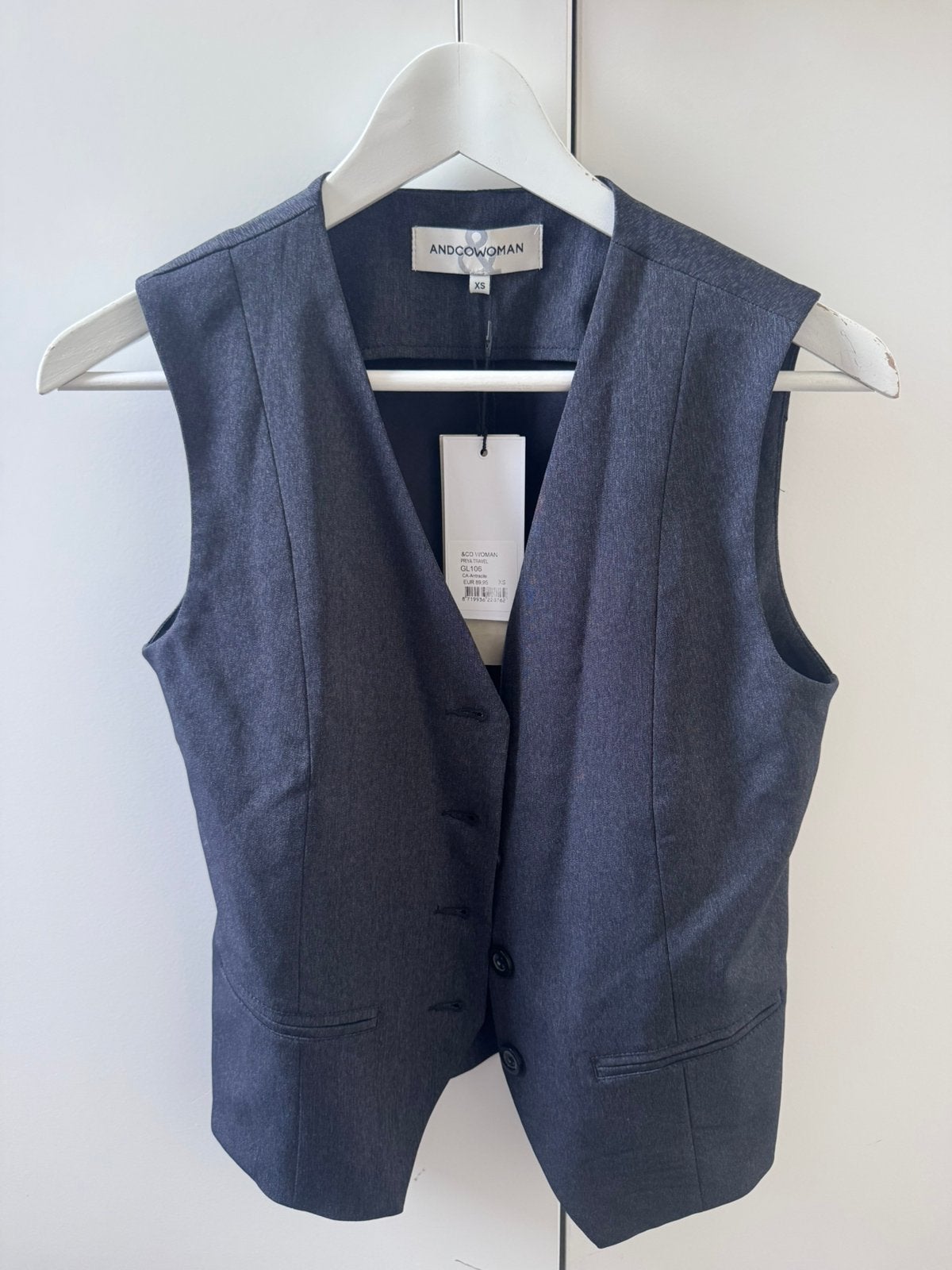 &co woman gilet antraciet, Ophalen of Verzenden, Zo goed als nieuw, Maat 34 (XS) of kleiner, Grijs