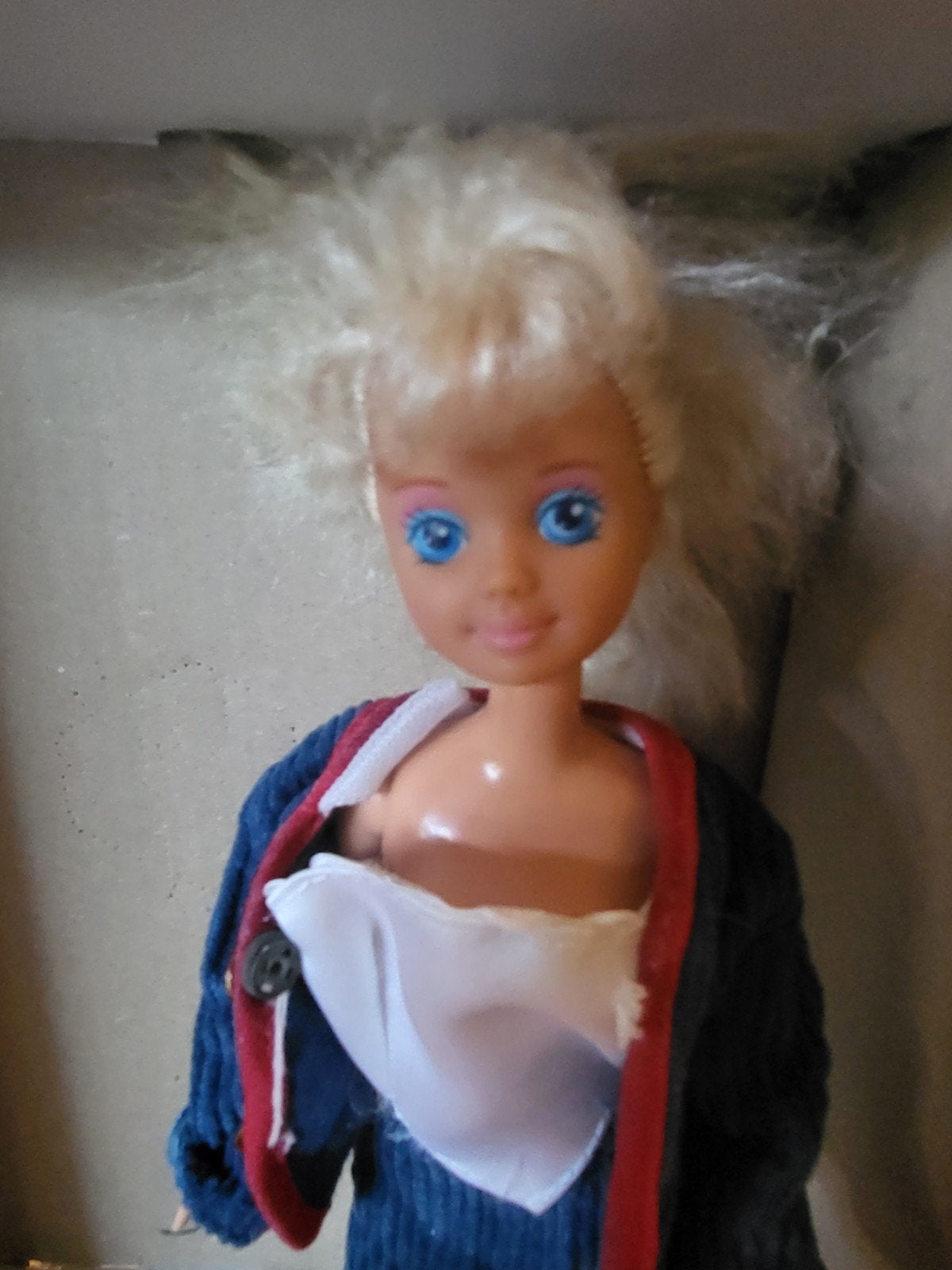 Vintage Barbie Mattel pop - Blond haar, blauwe ogen, Kinderen en Baby's, Speelgoed | Poppen, Ophalen of Verzenden, Gebruikt, Barbie
