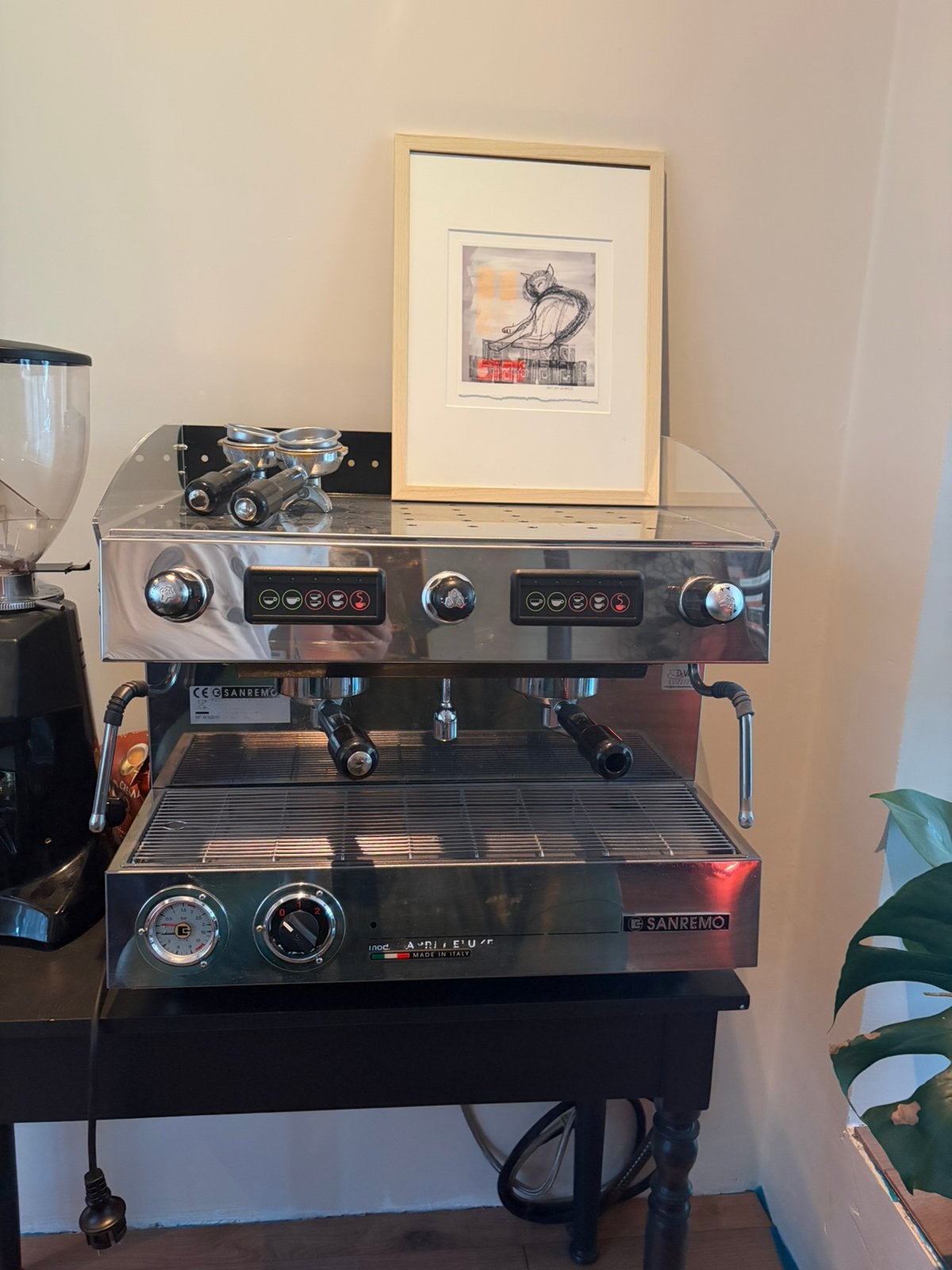 Sanremo capri 2 groeps espressoapparaat volledig onderhouden, Witgoed en Apparatuur, Ophalen of Verzenden, Gebruikt, Espresso apparaat