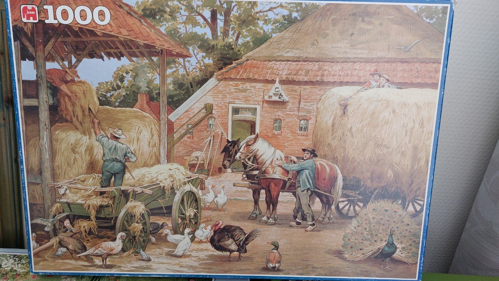 Jumbo Legpuzzel 1000 Stukjes - De Laatste Hooivracht, Ophalen of Verzenden, Meer dan 50 stukjes, Gebruikt, 6 jaar of ouder