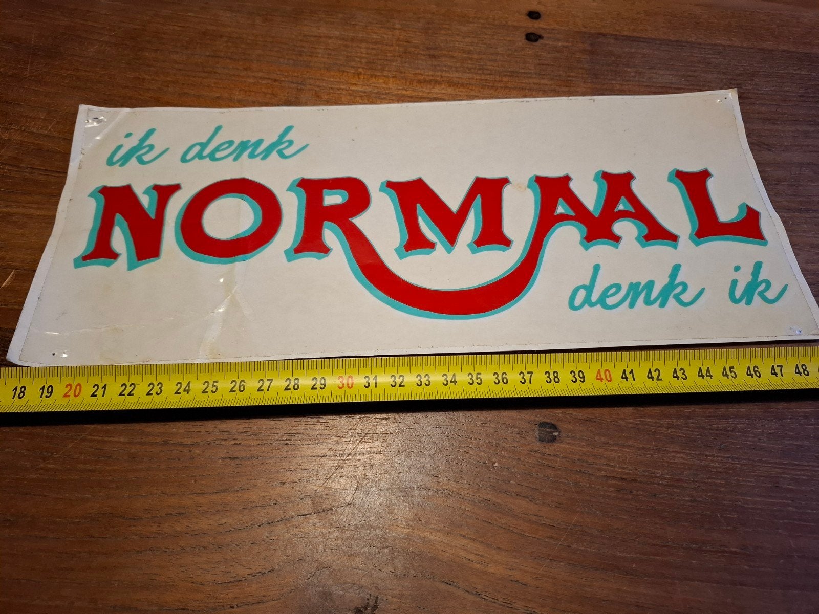 Sticker Normaal, Ophalen of Verzenden