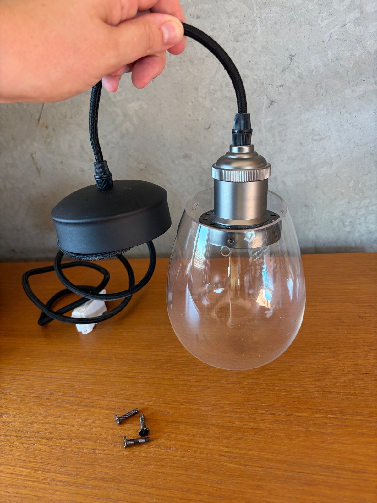 Hanglamp met glazen kap - It's About RoMi Citylights, Ophalen of Verzenden, Zo goed als nieuw, Glas, E27 (groot)