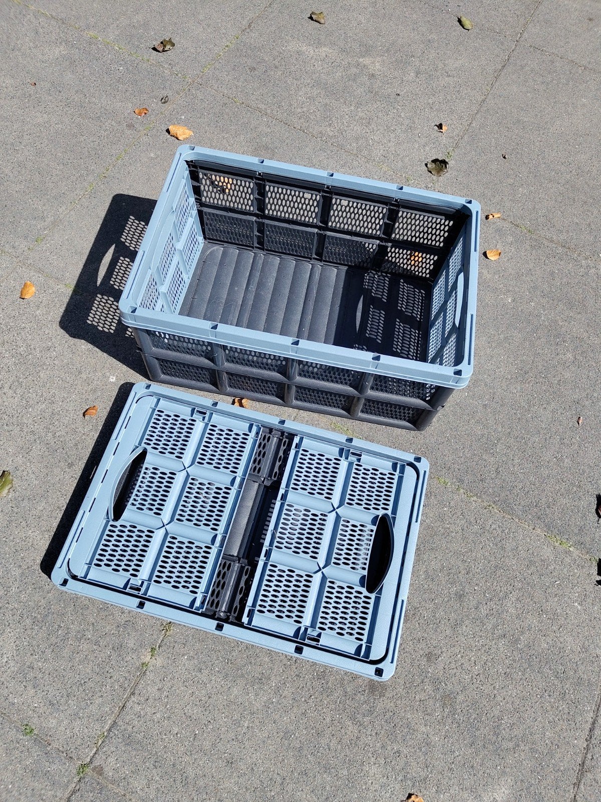 3* Opvouwbare Klappbox 32 Liter - Handige Opbergkrat, Doe-het-zelf en Verbouw, Gebruikt, 40 tot 60 cm, Opvouwbaar, 50 tot 75 cm
