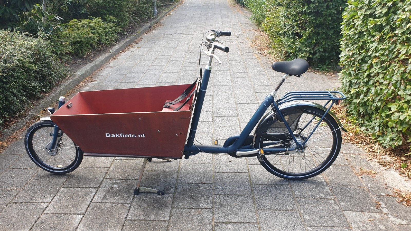 Bakfiets .nl lang met afdekzeil en regenkap, Fietsen en Brommers, Ophalen, Gebruikt, Trommelrem, Huif