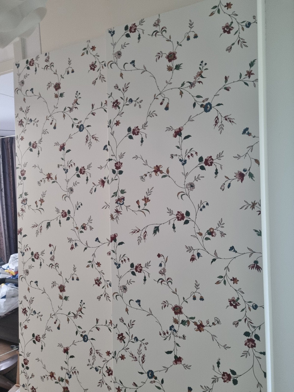 Twee IKEA kastdeuren, 230cm hoog, met bloemenprint, Ophalen, Gebruikt, 200 cm of meer, 50 tot 100 cm