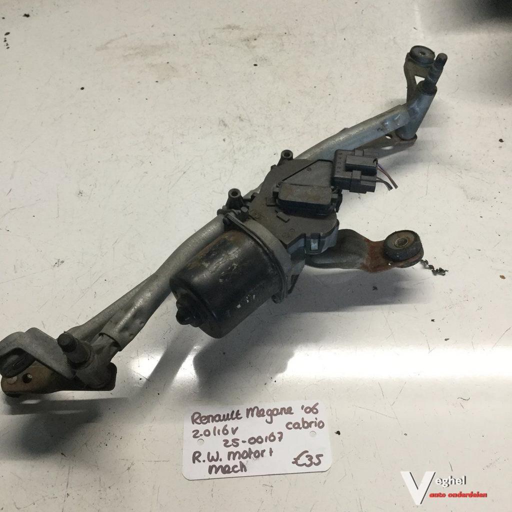 Renault Megane Cabrio 2.0 16v 2006 2500167  Ruitenwissermoto, Gebruikt, -, -, Ophalen of Verzenden