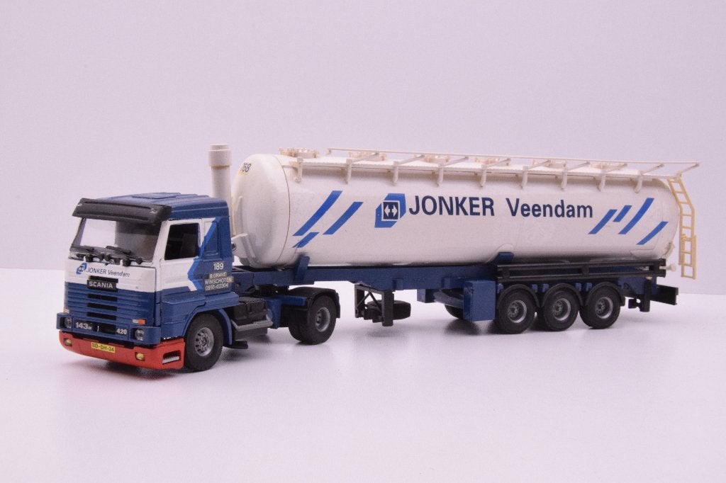 Scania 143 streamline  '' Jonker Veendam ''  Tekno, Ophalen of Verzenden, Gebruikt, Bus of Vrachtwagen, Tekno