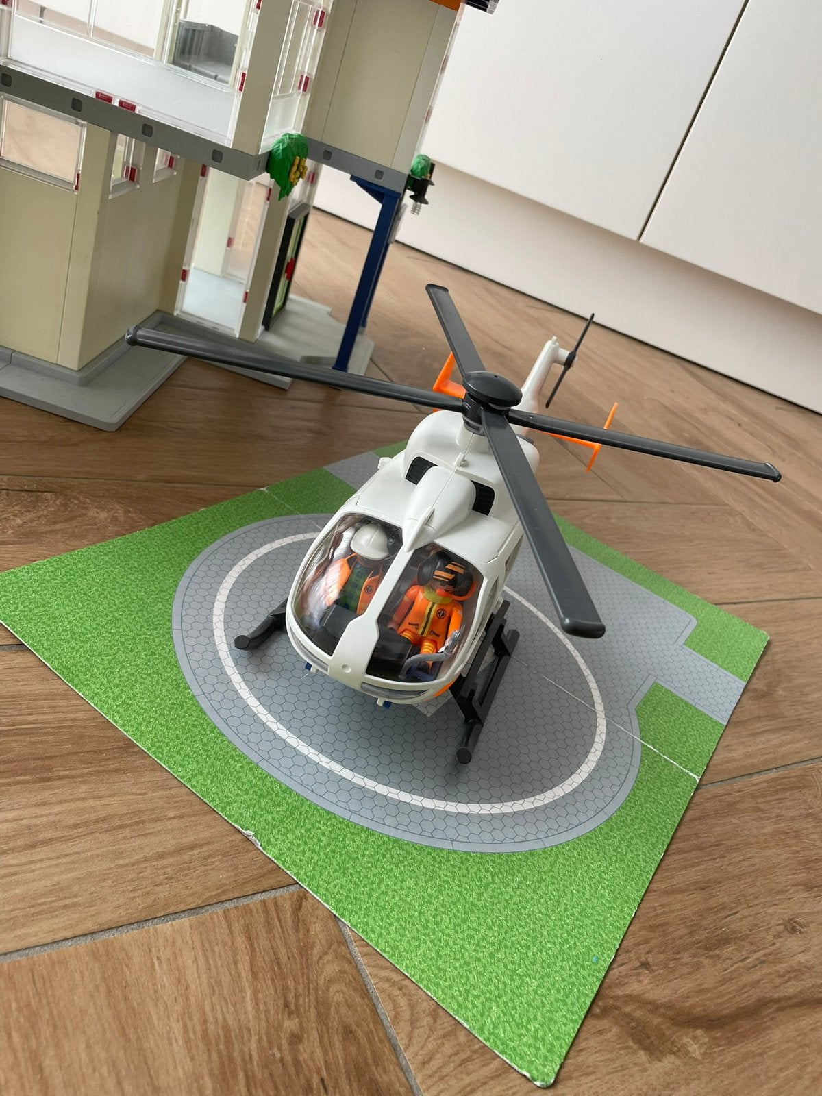 Eerste hulp helikopter Playmobil 70048, Kinderen en Baby's, Speelgoed | Playmobil, Ophalen, Complete set, Voertuig, Zo goed als nieuw