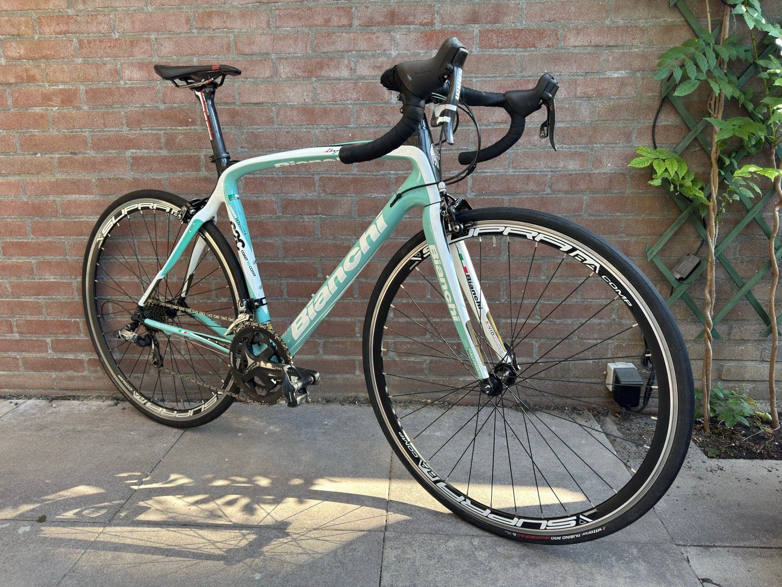 Bianchi Infinito Carbon – SRAM Force – maat 52, Fietsen en Brommers, Fietsen | Racefietsen, 28 inch, Gebruikt, Carbon, Velgrem